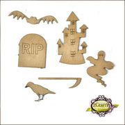 2CRAFTY Chip Board -Halloween Set 2 m00147